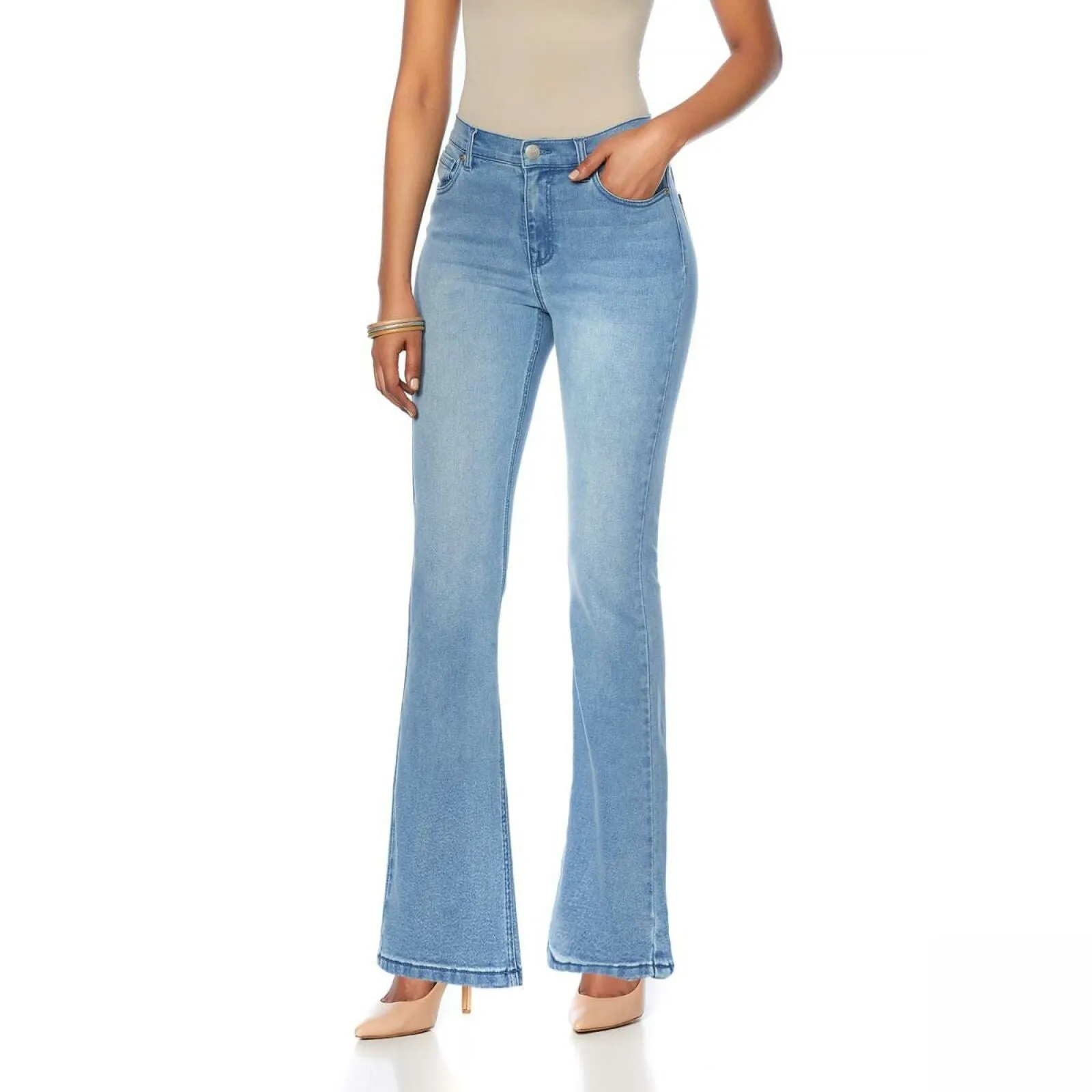 DG2 by Diane Gilman Women's Virtual Stretch Boot Cut Jeans