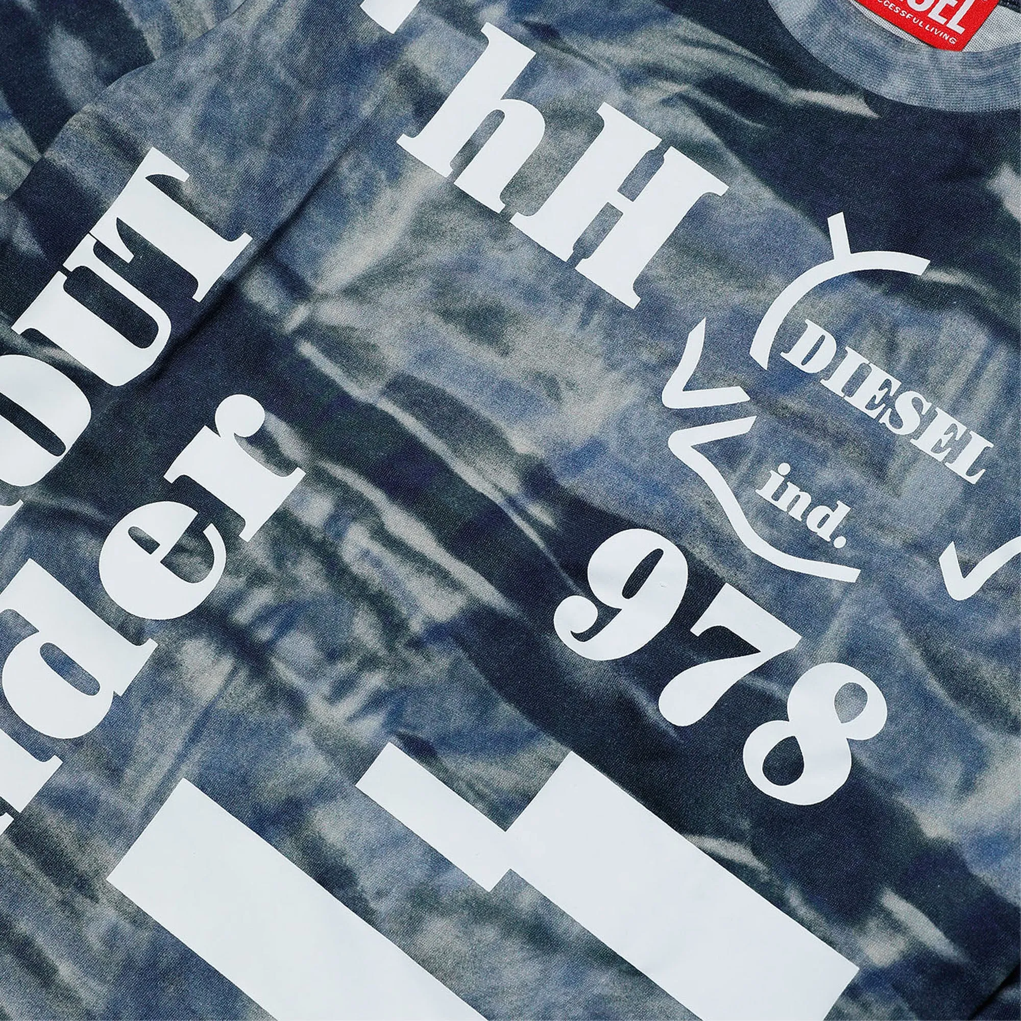 Diesel Graphic Blue Top