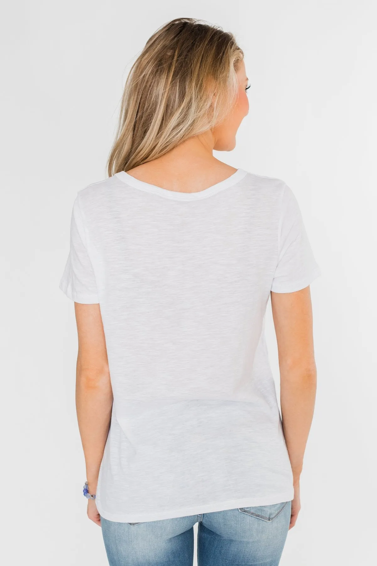 Dream, Love, Inspire, Believe Graphic Tee- White