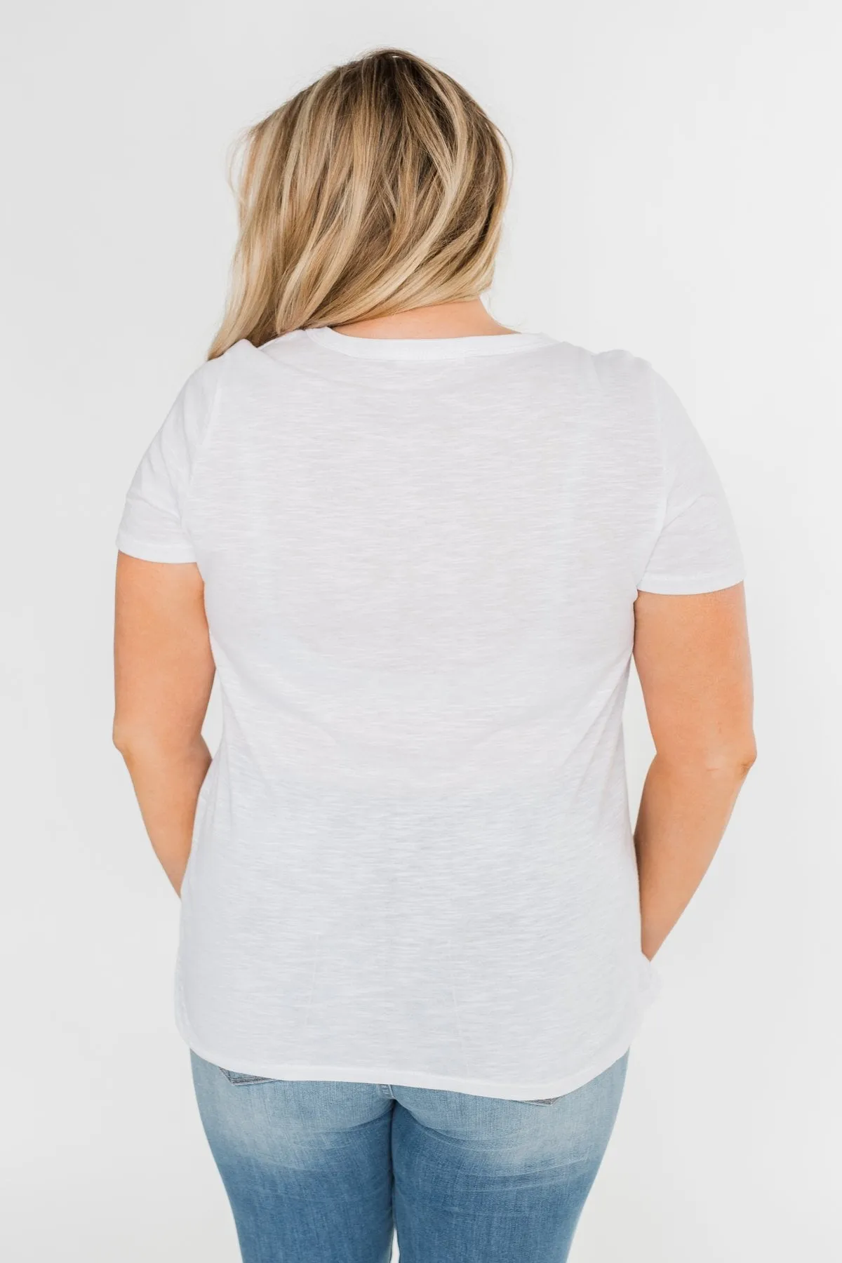 Dream, Love, Inspire, Believe Graphic Tee- White