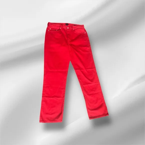 Edwin, Size-28x29, Red, Caí, Straight Leg Denim Jeans. NWT @13