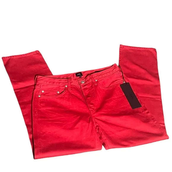 Edwin, Size-28x29, Red, Caí, Straight Leg Denim Jeans. NWT @13