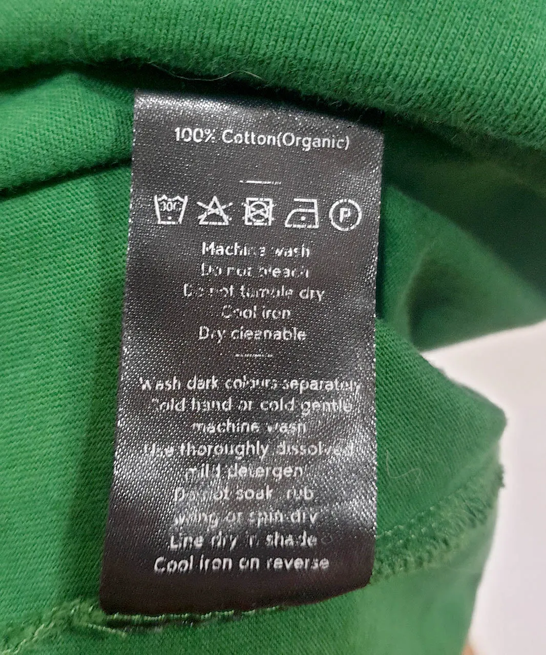 Elk green organic cotton top size 18