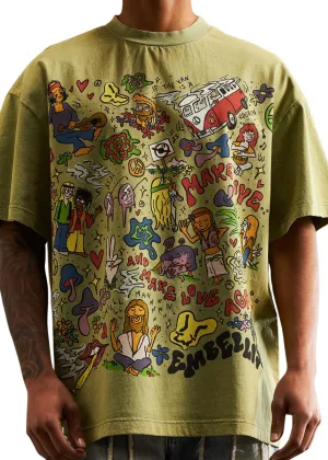 Embellish Groovy Tee (Olive)