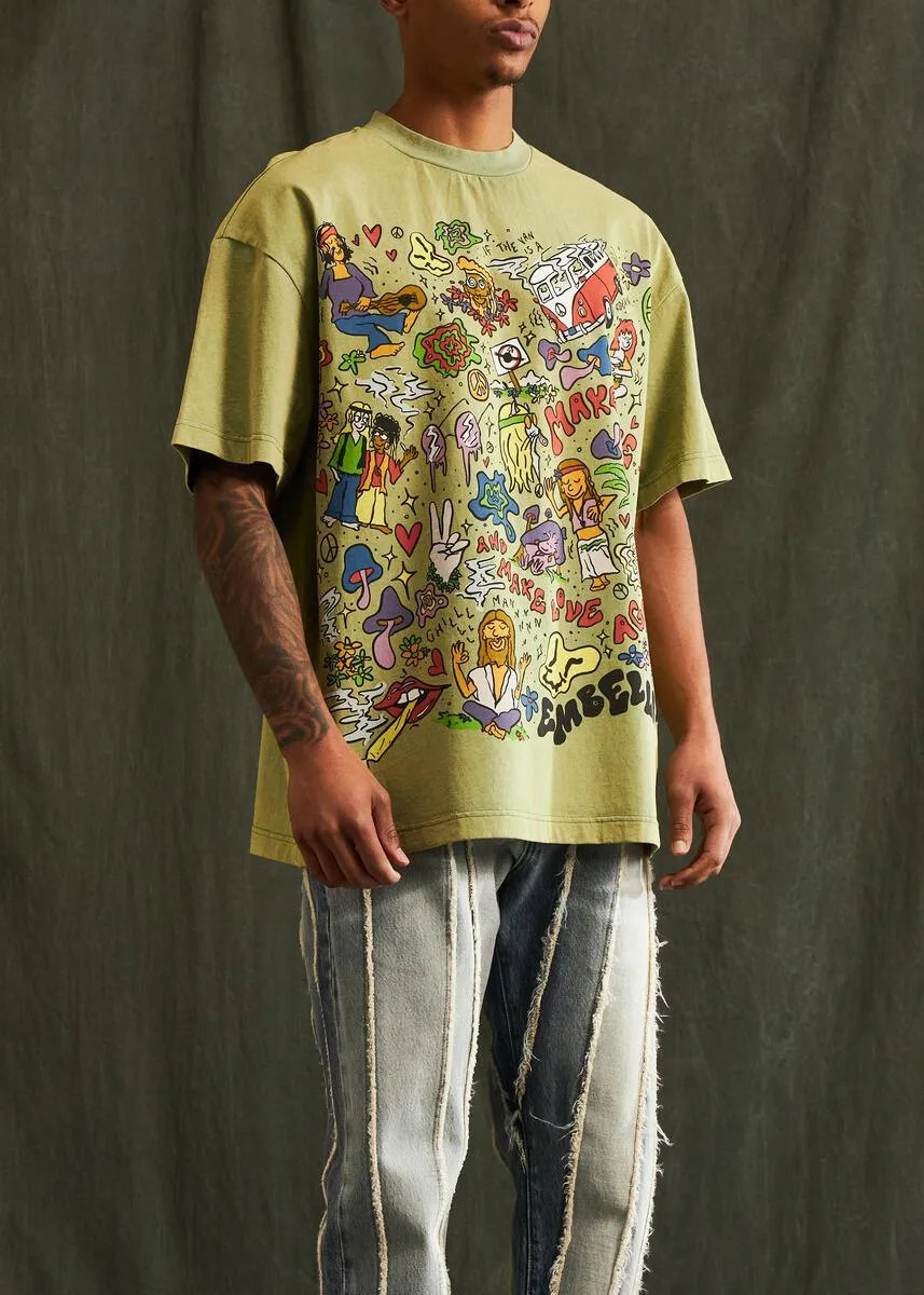 Embellish Groovy Tee (Olive)
