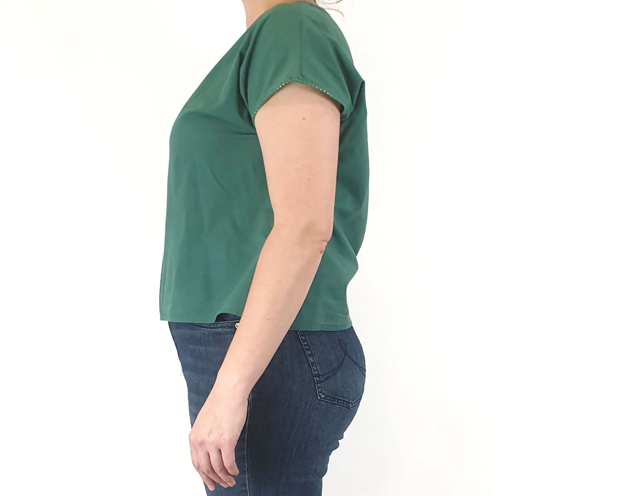 Essaye by Surface Art green cotton top size L