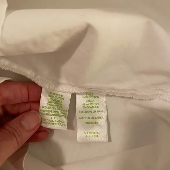 EUC Lilly Pulitzer White Colette Skort