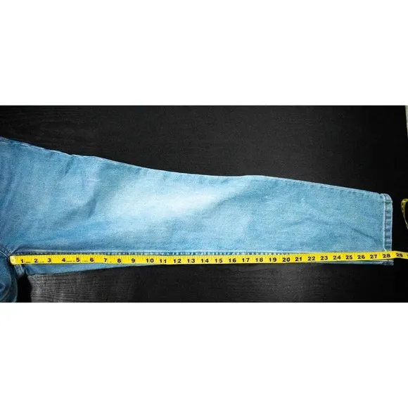 Everlane Womens Light Wash High Waisted Straight Leg Jeans Size 23 Curvy Cheeky