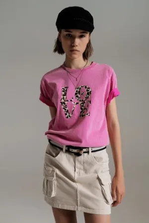 (Final Sale) Love Leopard Tee