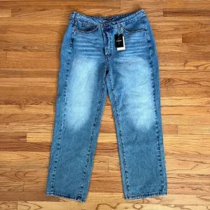 Flamingo Jeans Button Fly Straight 5 Pocket Whiskered Size XXL