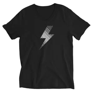 Flash Short V-Neck T-Shirt Black