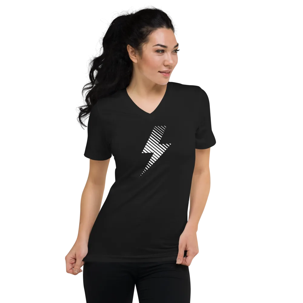 Flash Short V-Neck T-Shirt Black