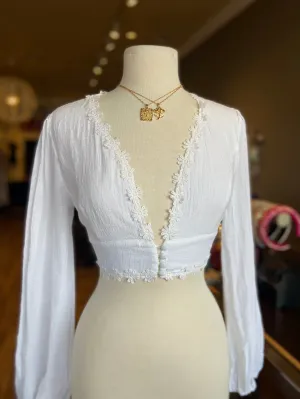 Floral Linen Top