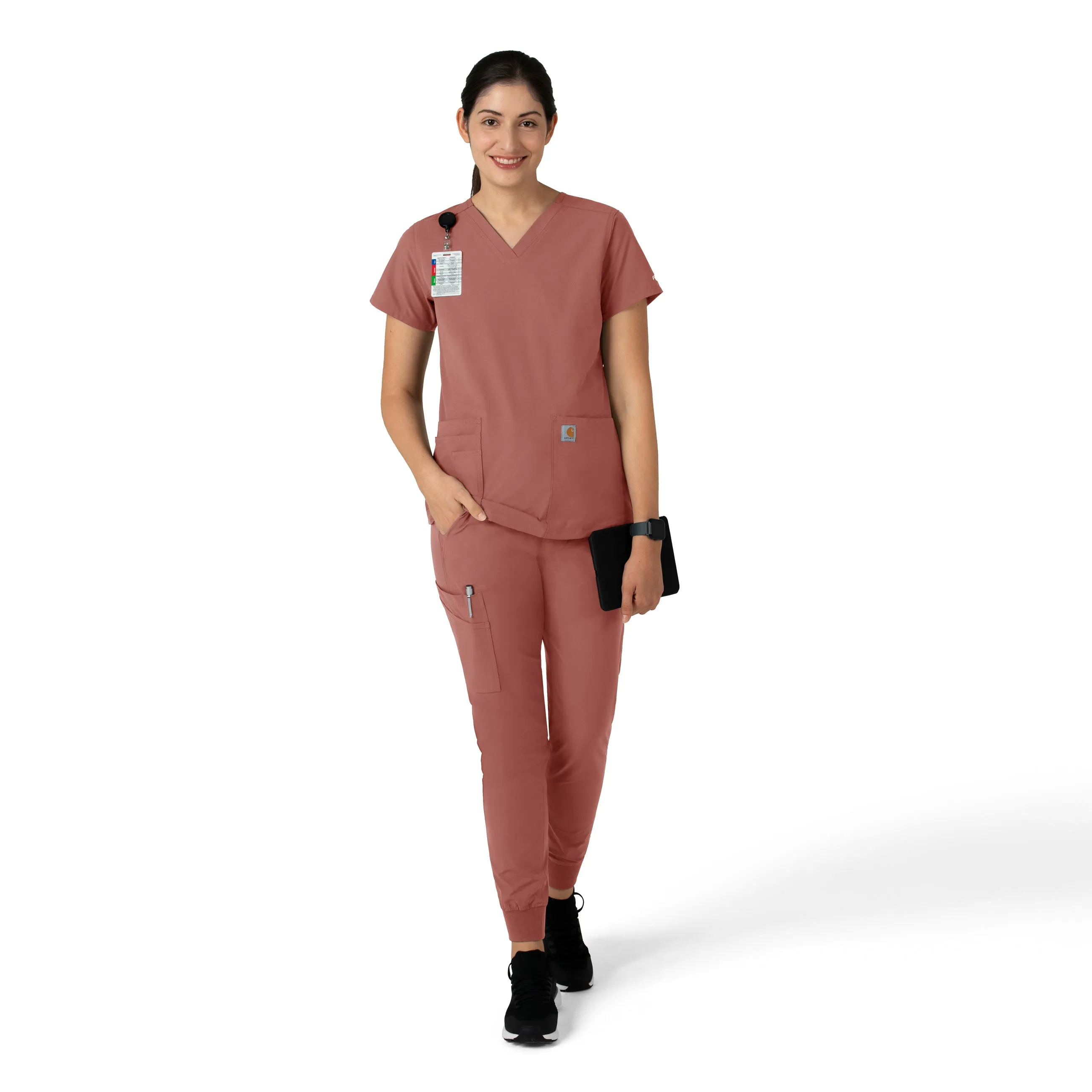 Force Essentials C51113 Jogger Scrub Pants Wildrose