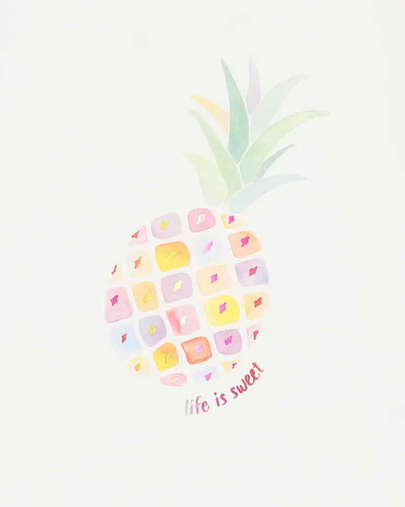 FOX & FINCH CANDY BLOSSOM PINEAPPLE TEE