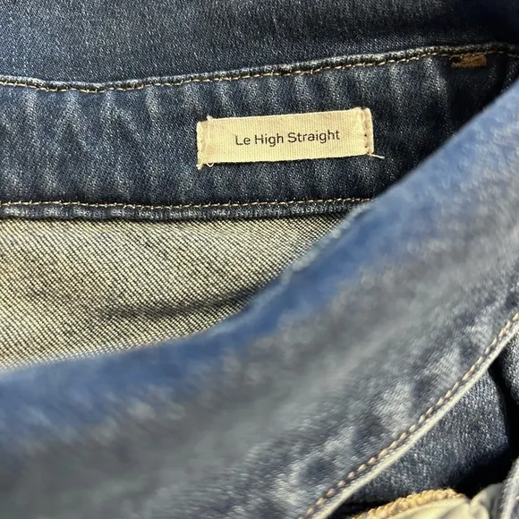 Frame Denim Jeans,  Le High Straight Fold Over Waist, Size 28 in Stallis