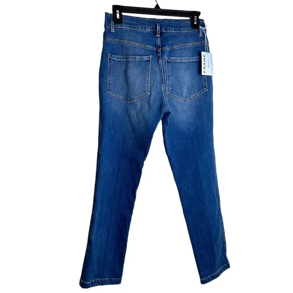FRAME DENIM NWT Le Slender Thistle Straight Leg High Rise Jeans. Size 27 NEW