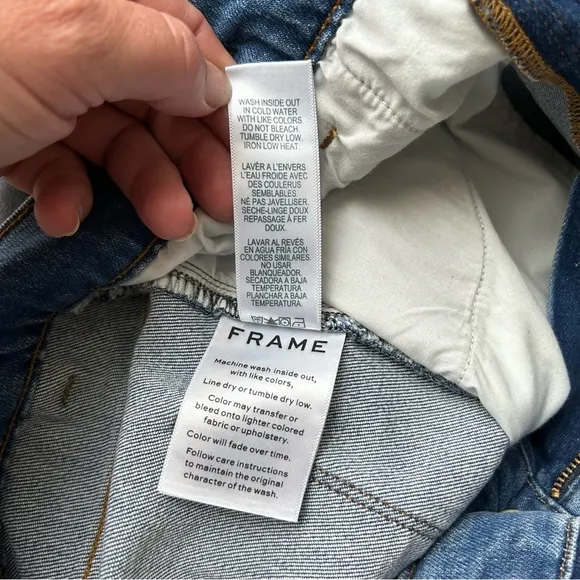 FRAME DENIM NWT Le Slender Thistle Straight Leg High Rise Jeans. Size 27 NEW