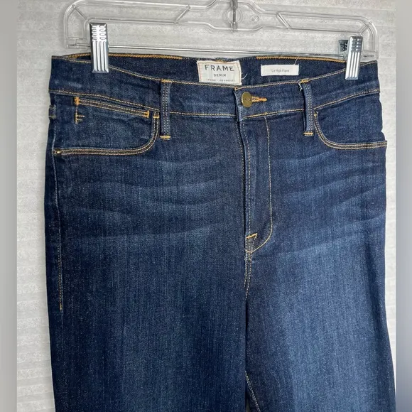 FRAME Le High Flare High Rise Super Stretch Size 31 Women Jeans
