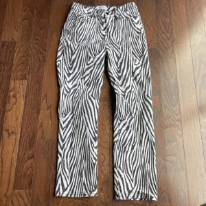 FRAME Le High Straight-Leg Zebra Jeans high rise women's size 25 cotton