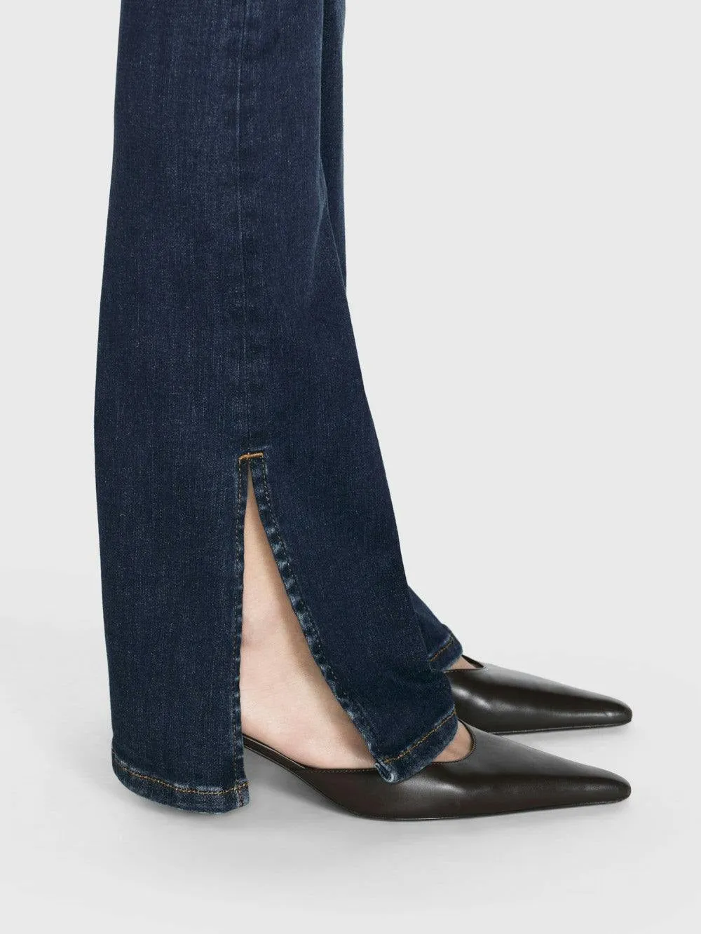 Frame Le Mini Boot Outseam Slit in Moonflower