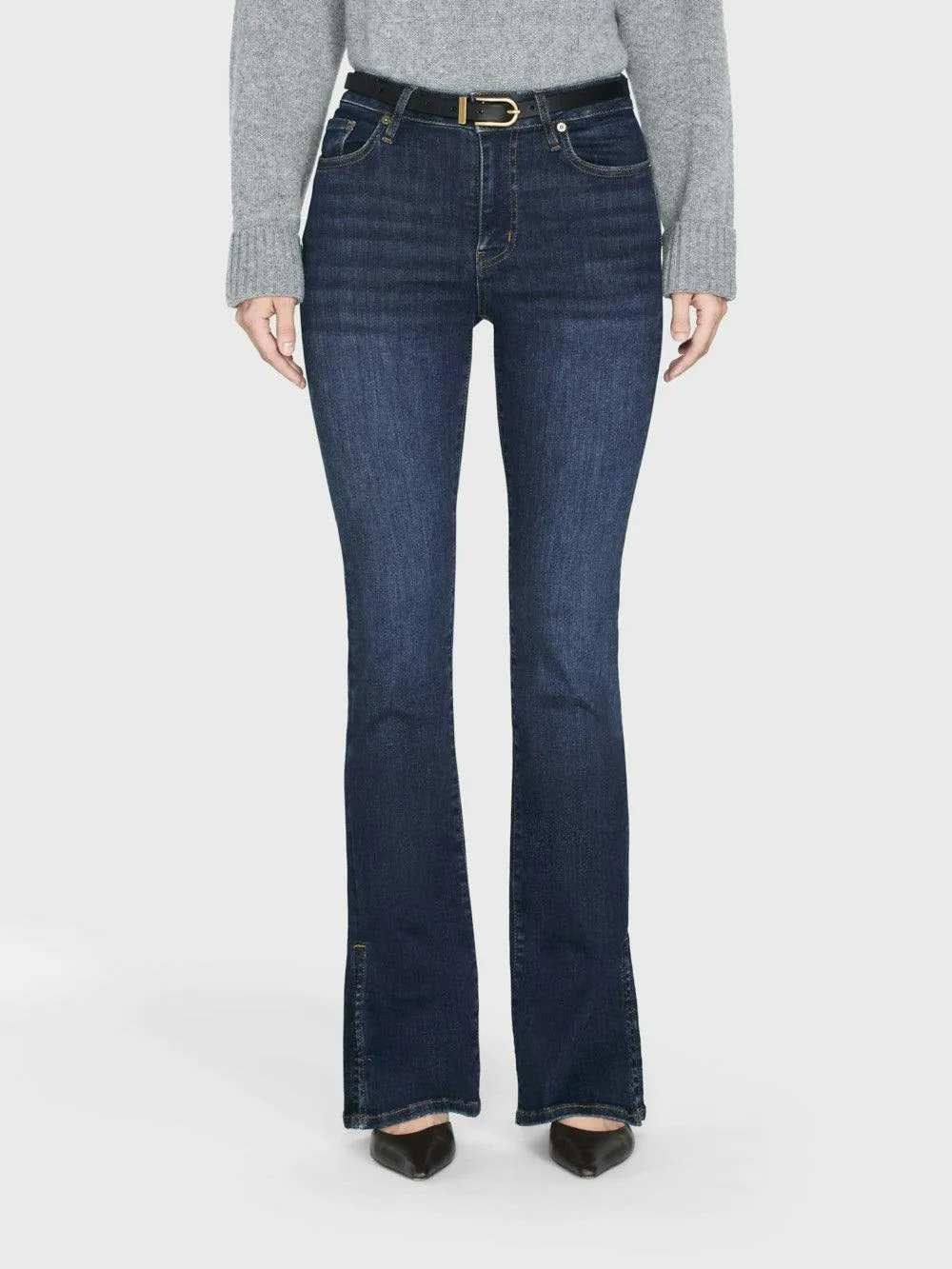 Frame Le Mini Boot Outseam Slit in Moonflower