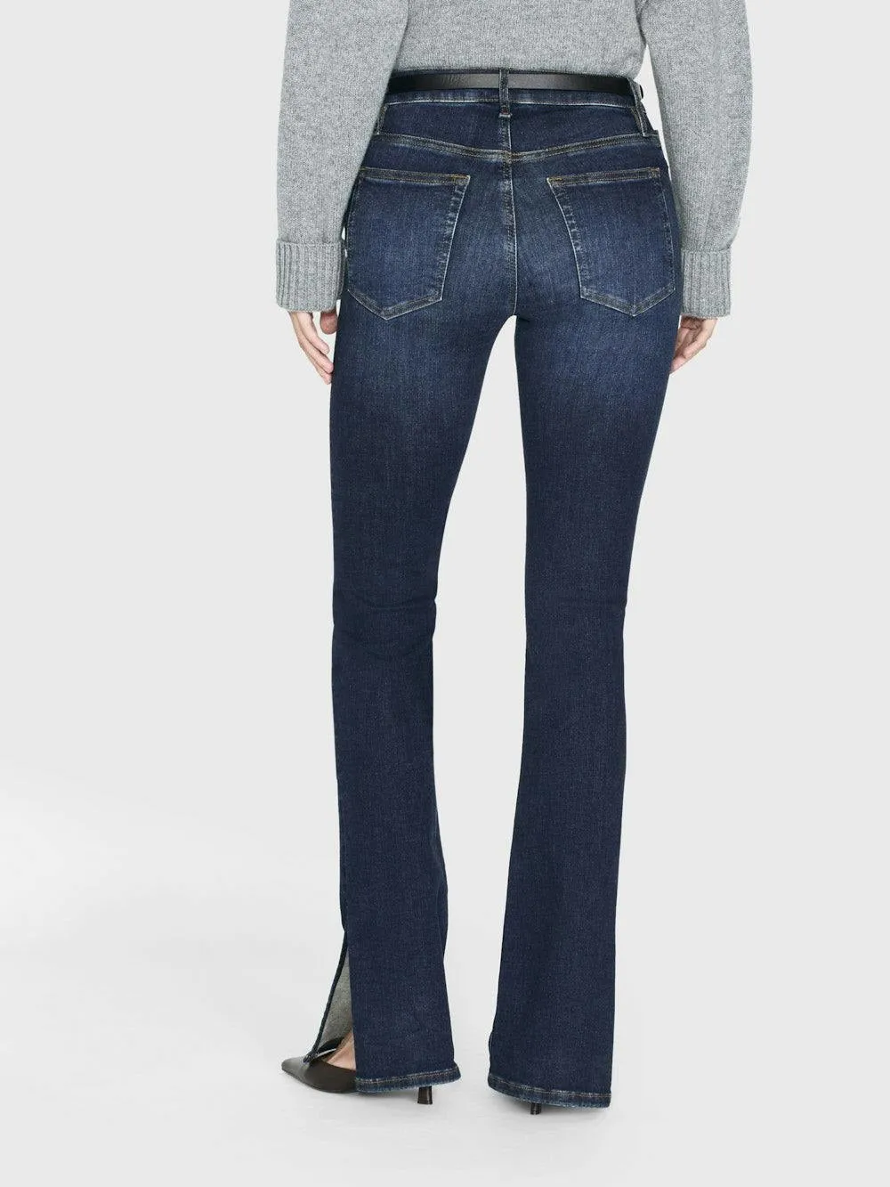 Frame Le Mini Boot Outseam Slit in Moonflower