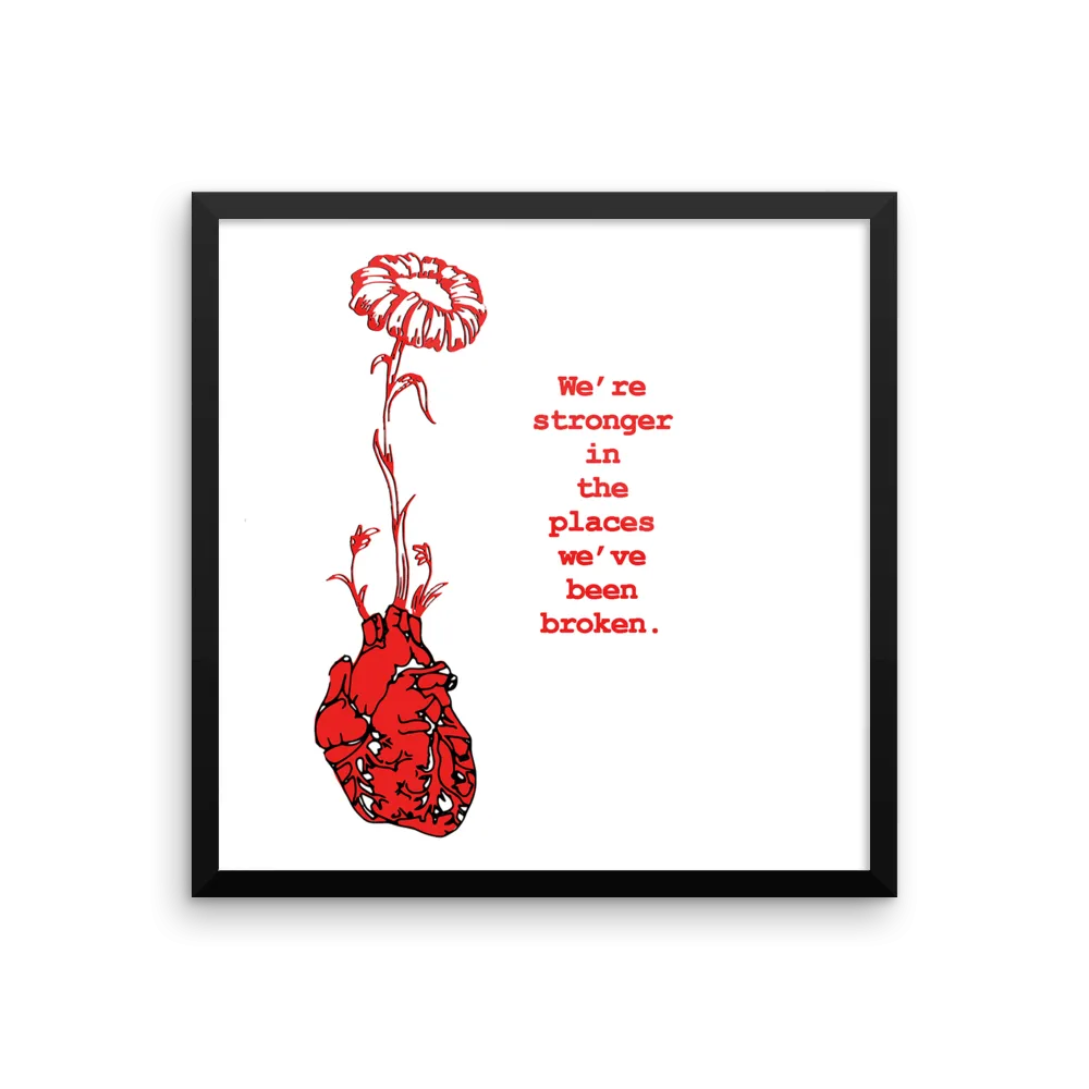 Framed Art Print : Love Grows #2