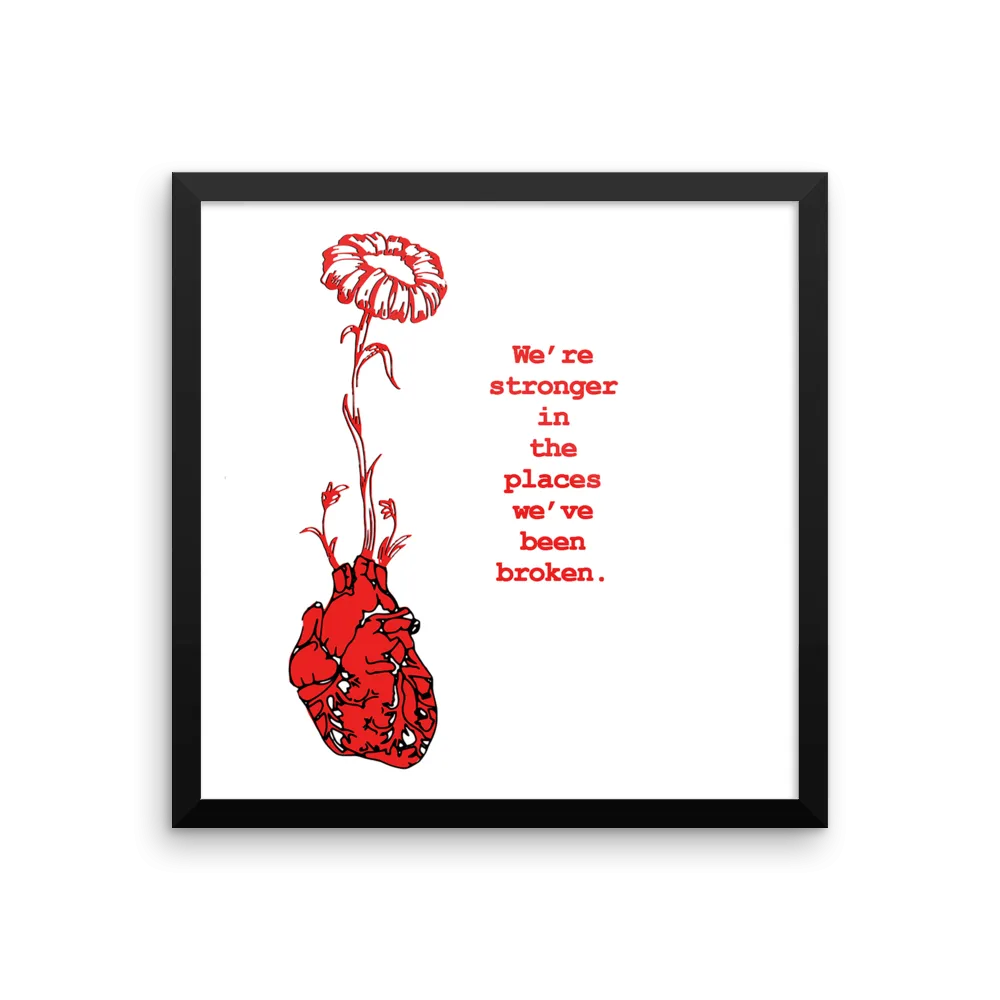 Framed Art Print : Love Grows #2