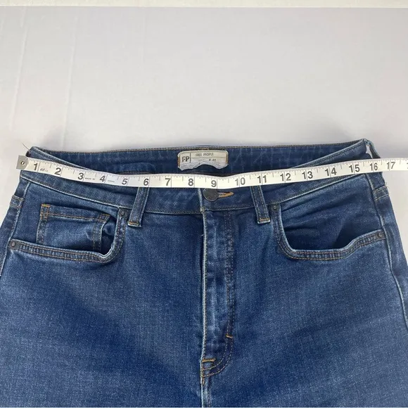 Free People High Rise Flare Jeans Medium Wash Size 31