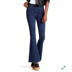 Free People High Rise Flare Jeans Medium Wash Size 31