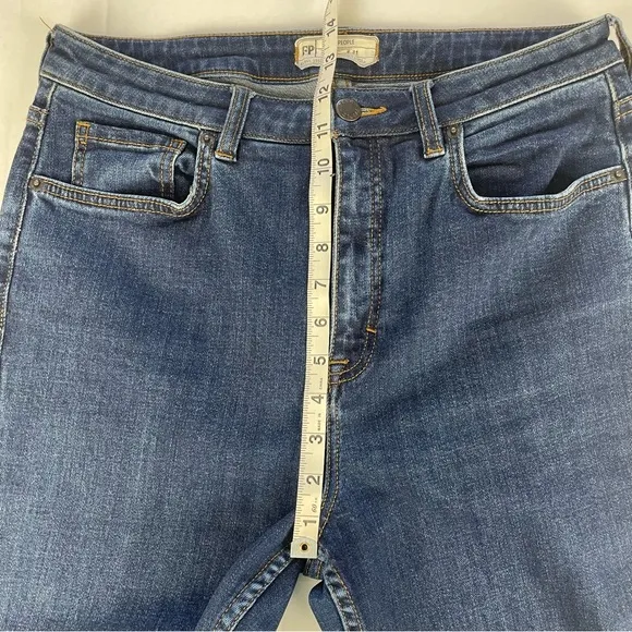 Free People High Rise Flare Jeans Medium Wash Size 31