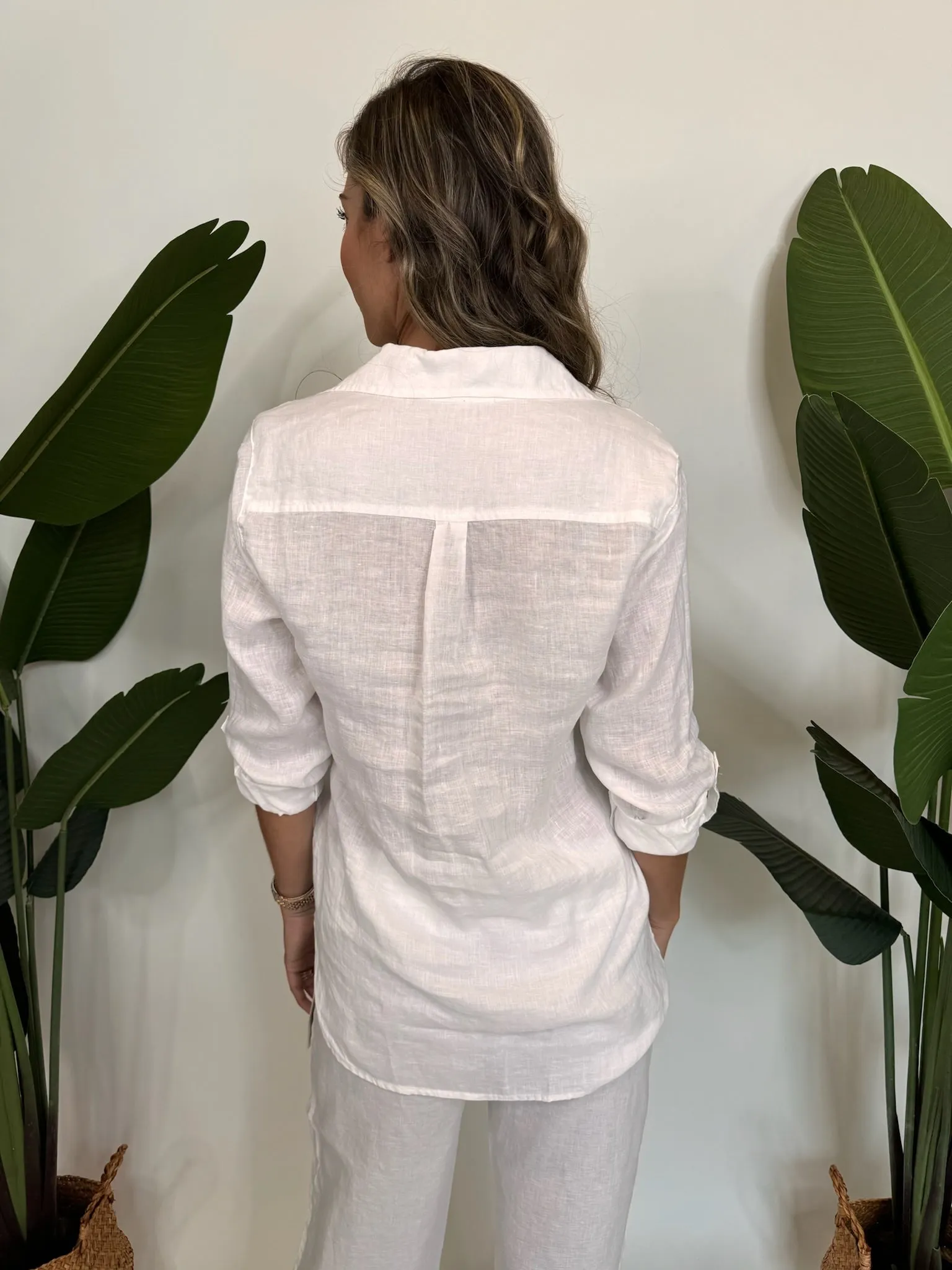 Fresh Laundry Linen Button Up Shirt