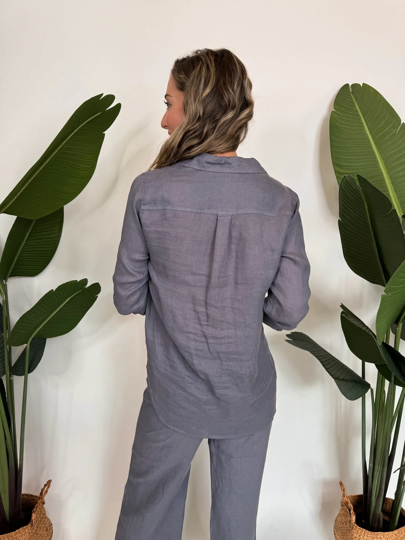 Fresh Laundry Linen Button Up Shirt