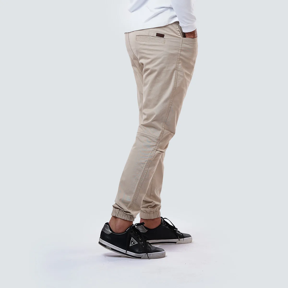 Gabardine Jogger . Beige