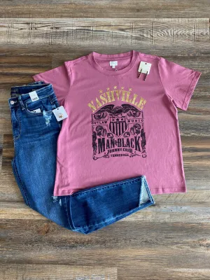 Glitter Nashville Johnny Cash Tee