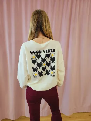 Good Vibes Top- Cream
