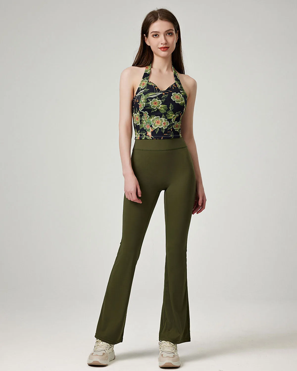 Green Floral Camis - Medium Support