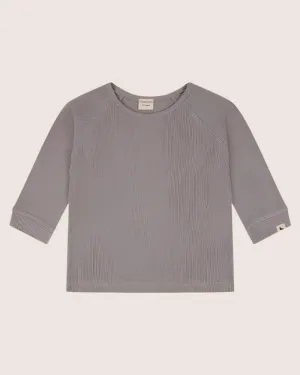 Grey Rib Top