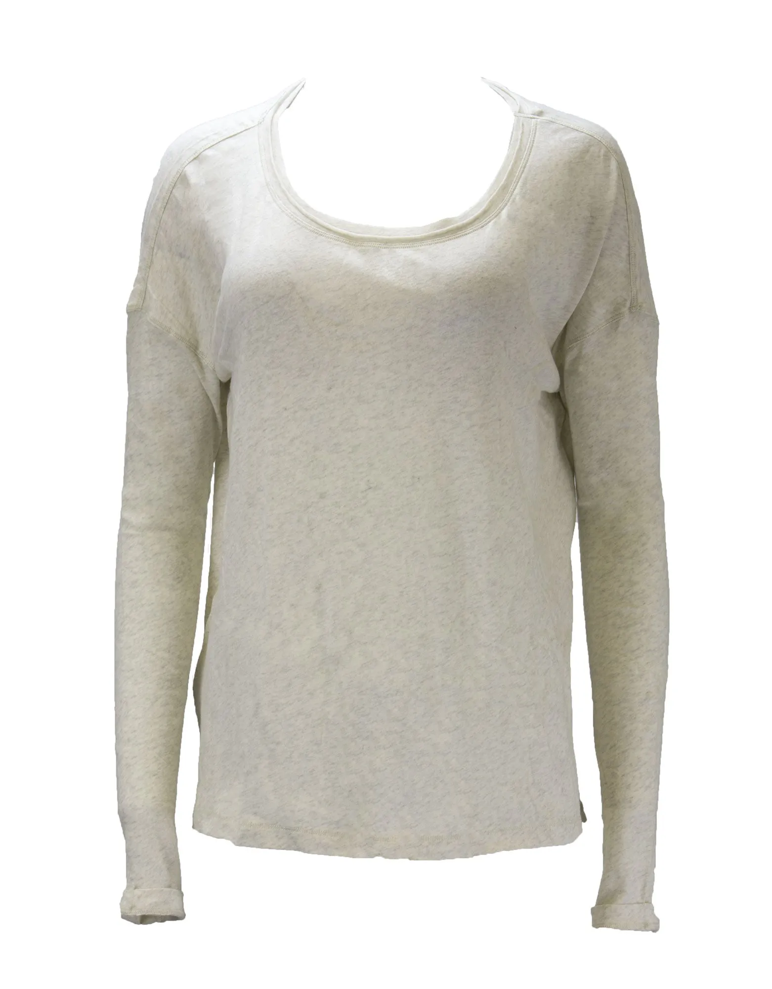 Grey State Women's Cotton Yummy Tee, Crème Heather, Large
