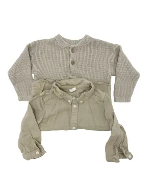 H&M tops (x2) - 9-12m