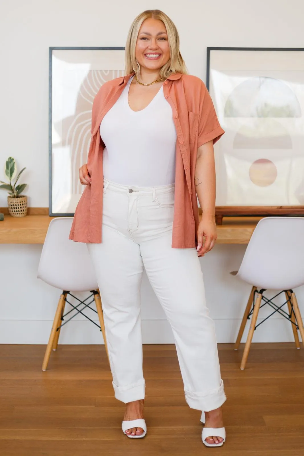 Hazel Blues® | Roadmap To Love Top in Marsala