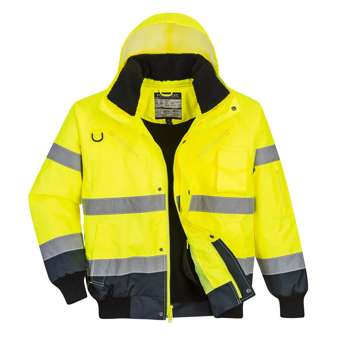 Hi-Vis Contrast Bomber Jacket