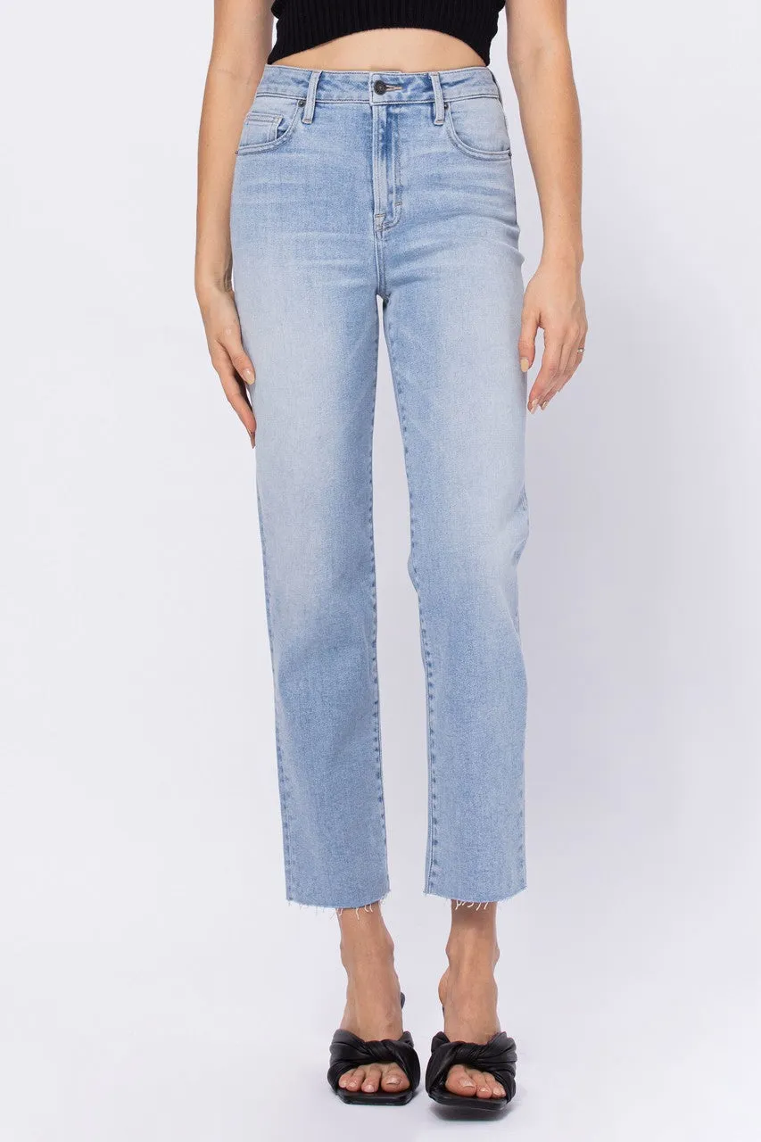 Hidden Tracey High Rise Straight Cropped Jean