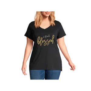 High Velocity I feel blessed Plus Graphic Short Sleeve Tee