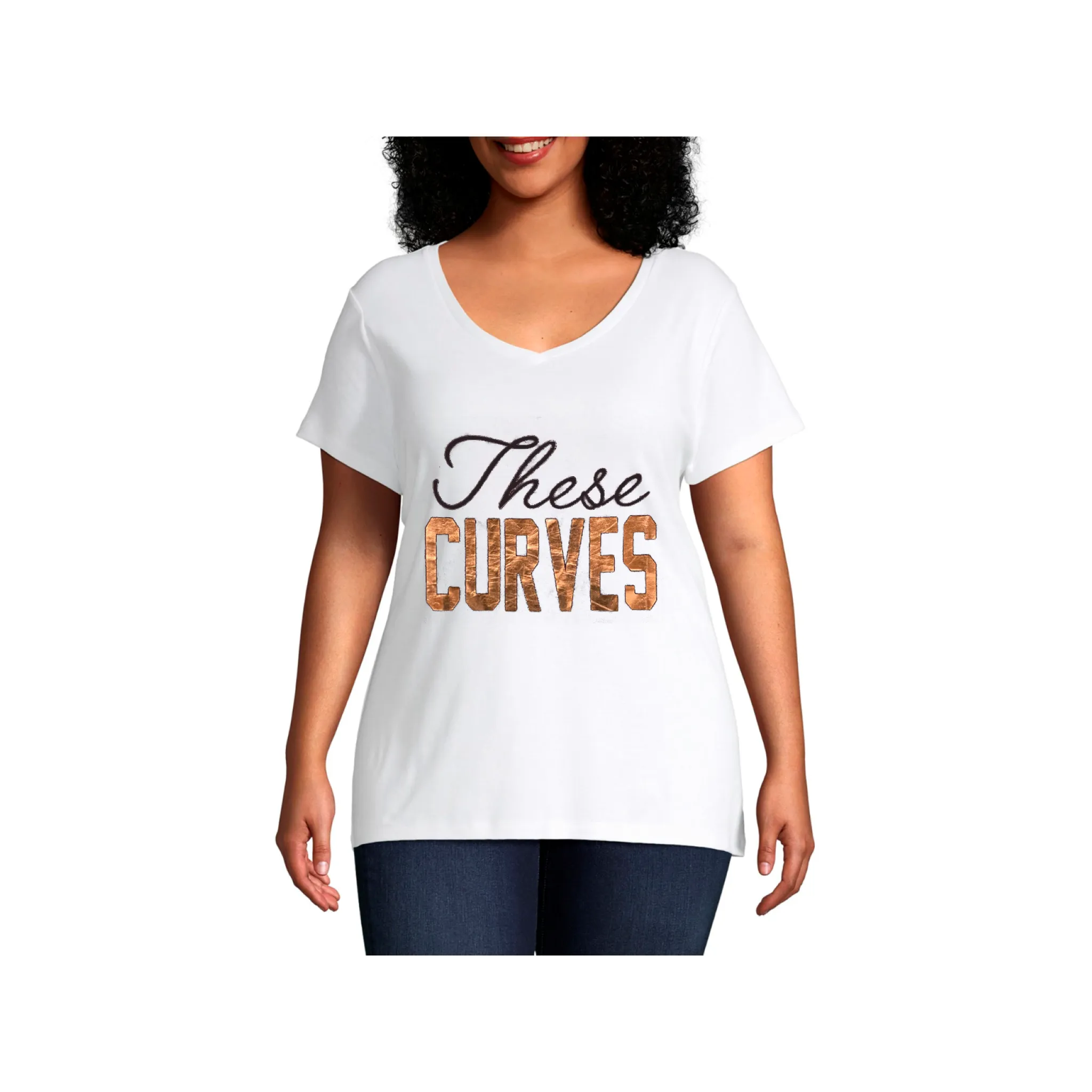 High Velocity These Curves Plus Short Sleeve Graphic Tee