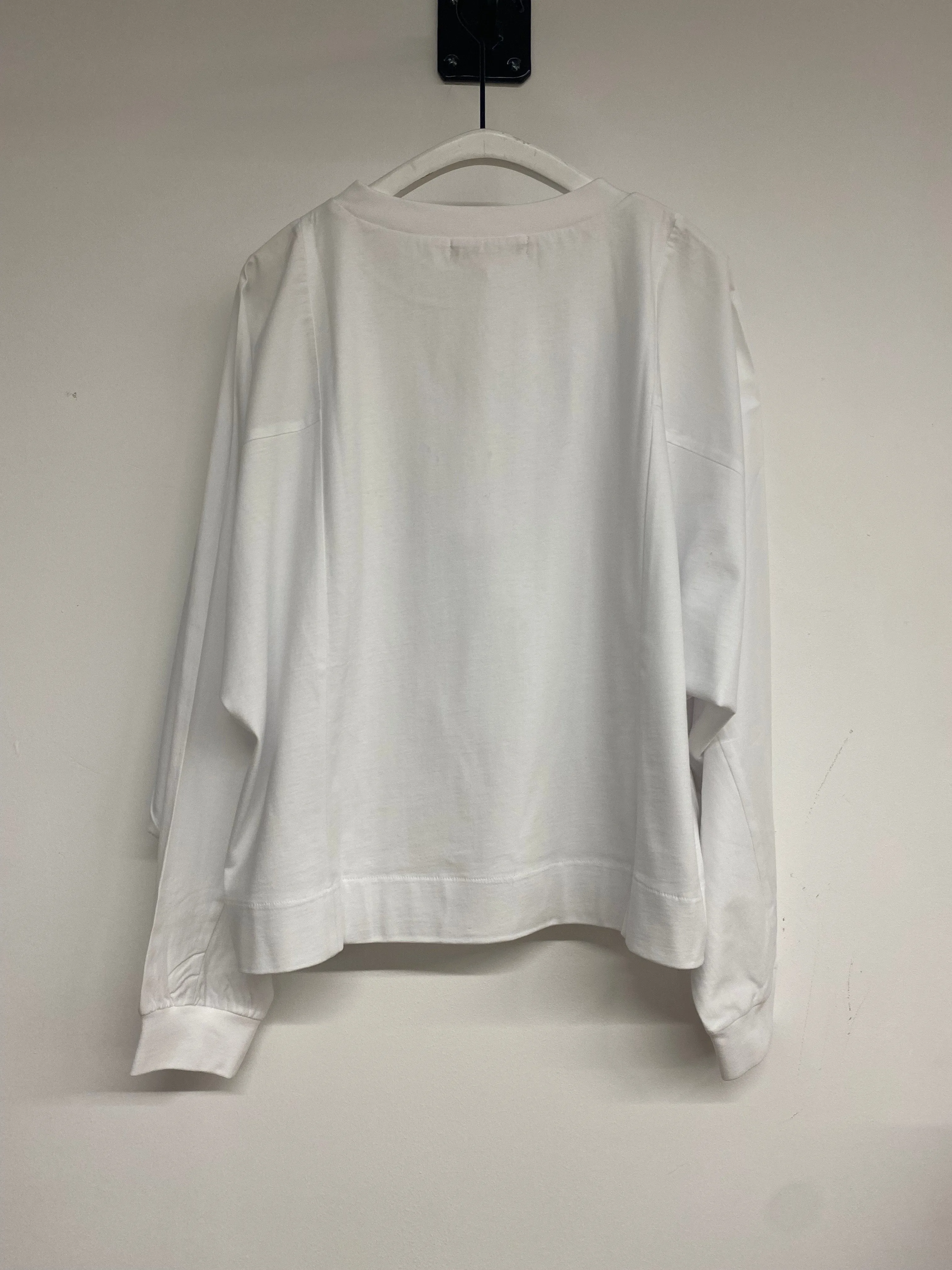 Hinoki Organic Cotton Jersey and Poplin Top in White