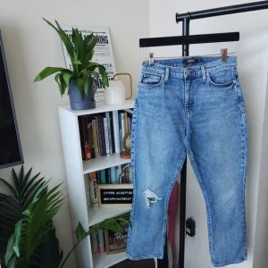 Hudson Cropped High Rise Bootcut Jeans