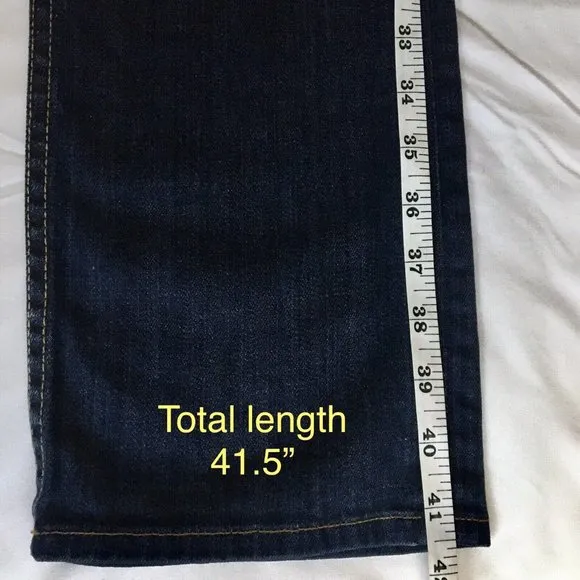 Hudson Women's Jeans Size 28 Dark Wash Signature Straight Low Rise Made In USA‎