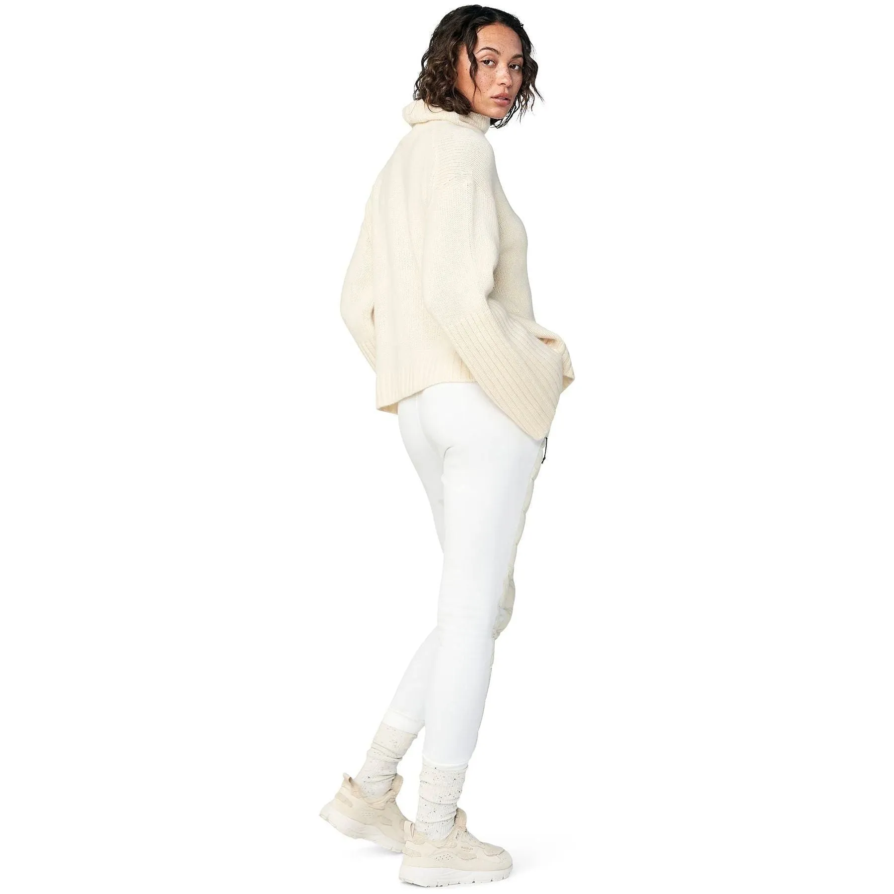 Hybrid Down Jogger, Pearl